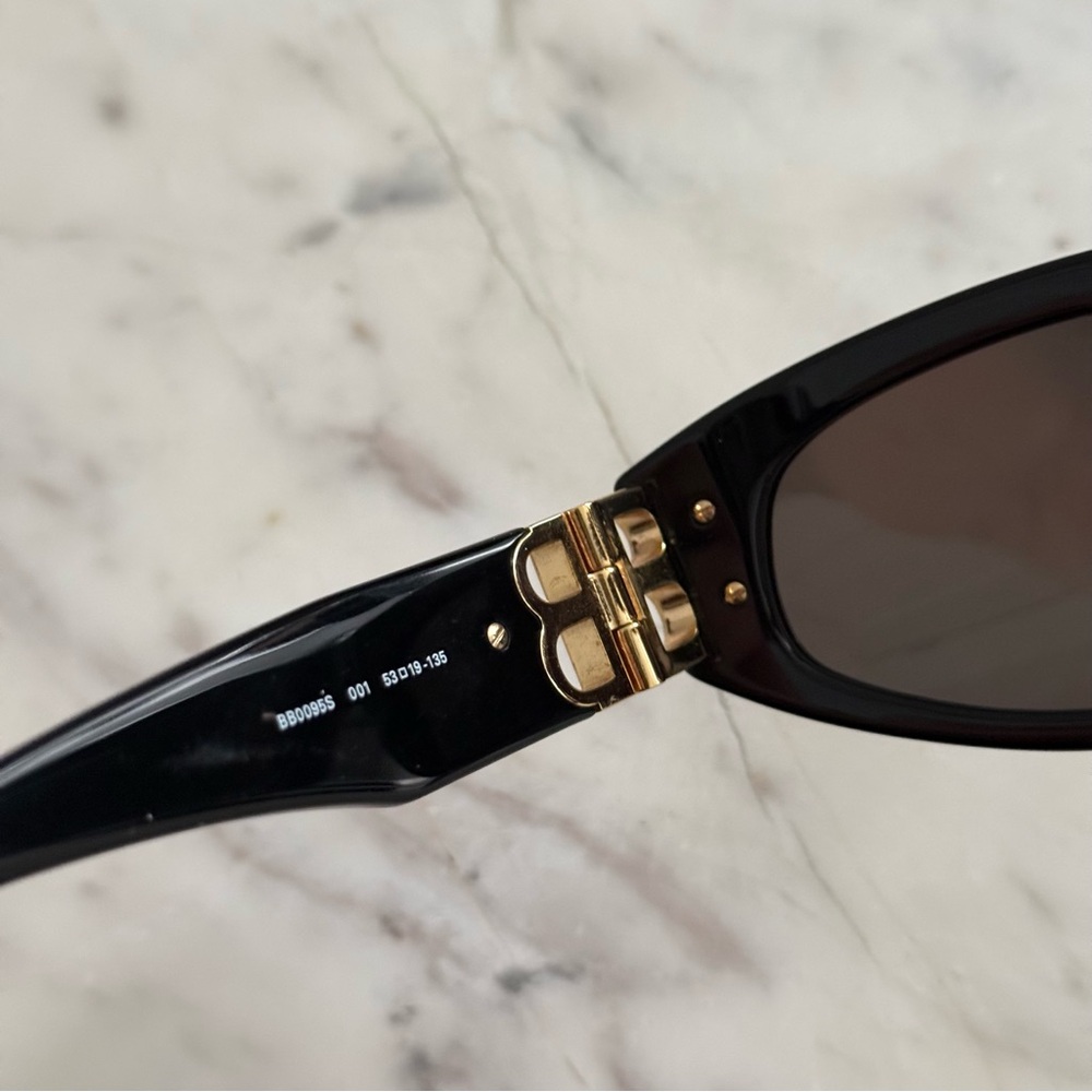 Authentic Balenciaga Black Dynasty D-Frame Sunglasses BB0095S - Picture 7 of 12